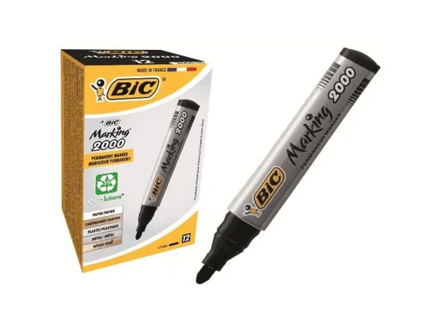 Viltstift Bic 2000 ecolutions rond large zwart