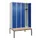 locker met bank,HxBxD 2120x1200x815mm,4vak,vak B 300mm,cilinderslot