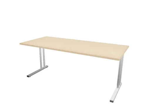 In hoogte verstelbaar bureau,HxBxD 720-840x1800x800mm,NE-esdoorn