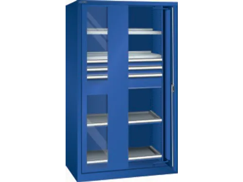 zwaarlastkast met zwenkdeuren,HxBxD 1950x1146x690mm,lak RAL5005