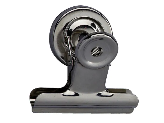Papierklem MAUL Bulldog met magneet 52mm capaciteit 20mm zilver