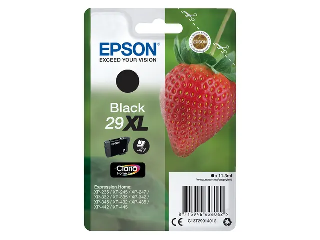 Inktcartridge Epson 29XL T2991 Zwart HC C13T29914012