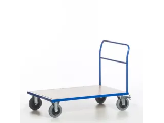 duwbeugelwagen,draagverm. 500kg,laadvl. LxB 1200x800mm,houtplaat - 6