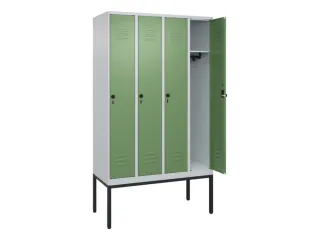 locker,HxBxD 2120x1200x500mm,4vak,vak B 300mm,draaigrendel - 2