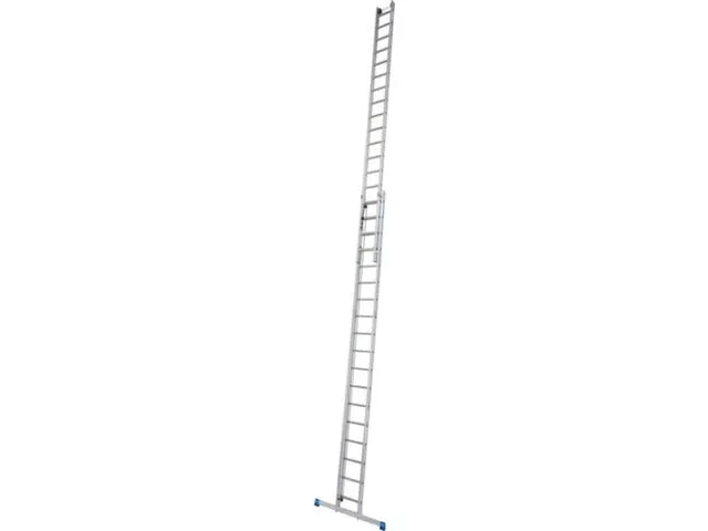 Échelle à corde 2x18 échelons lisse L 5 2-9 1m 2parties alu