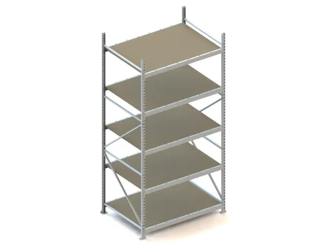 Breedvakstelling Basisveld Hxbxd 3000x1507x1050mm 5 Houten Legborden