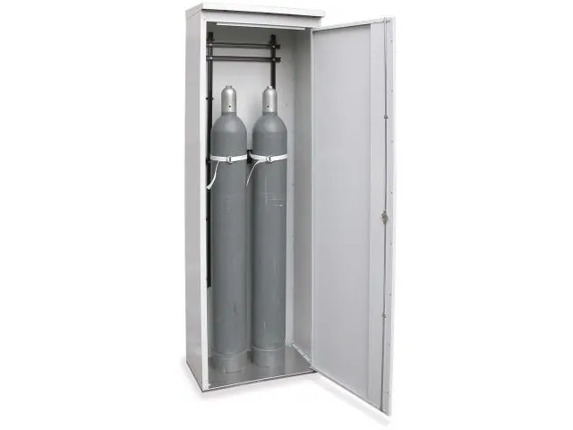 gasflessenkast,v. 2xØ 220mm fles,HxBxD 2150x700x400mm,m. dak