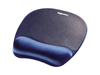 Muismat met polssteun Fellowes schuim saffierblauw - 1