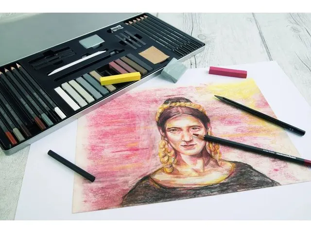 Tekenset Eberhard Faber Artist Color bliketui 37 stuks