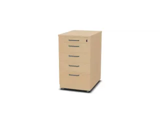 Staand Ladeblok 720x430x600mm 4 Laden 1 Materiaallade Ne-Esdoorn - 1