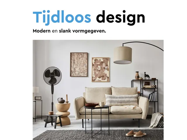 Statiefventilator BRASQ met remote Ø 40cm zwart