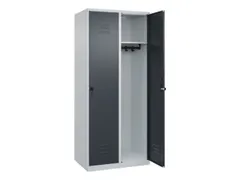 Armoire vestiaire HxlxP 1850x800x500mm 2compart. larg. compart. 400mm