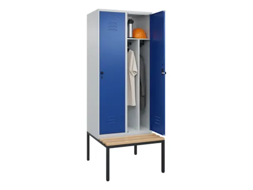 locker voor scheiding van kleding,HxBxD 2120x800x815mm,2vak