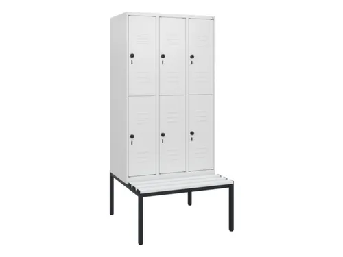 Dubbeldekse dekenkist,HxBxD 1950x900x815mm,3x2vak.,vak B 300mm
