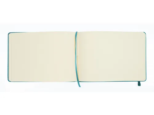 Schetsboek Kangaro A5 landscape dark turquoise PU HC 80 vel 140gr room