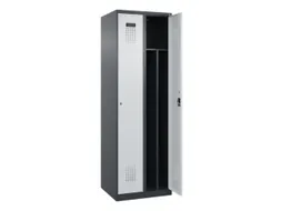 locker voor scheiding van kleding,HxBxD 1850x600x500mm,2vak