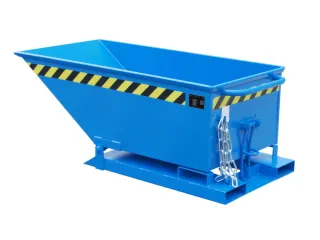 Kiepbak Staalplaat 535x670x1320mm Inh. 0.25m³ 300kg Blauw - 1