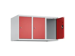 opzetkast,v. locker,3vak.,vak B 300mm,HxBxD 500x900x500mm,cilinderslot - 1