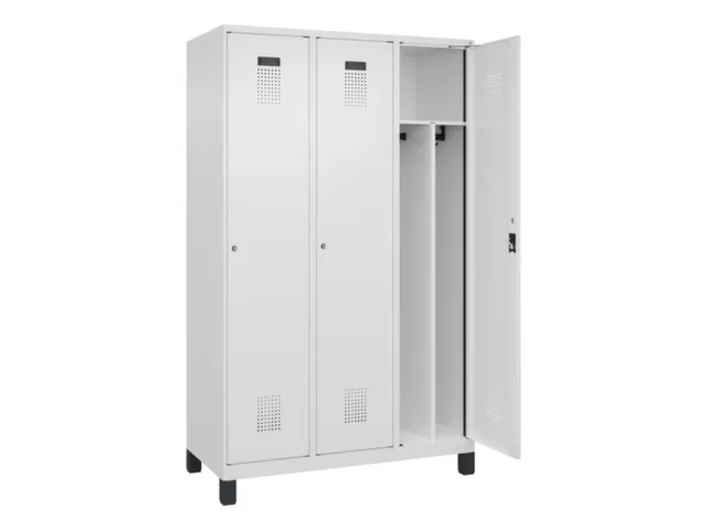 locker voor scheiding van kleding,HxBxD 1950x1200x500mm,3vak