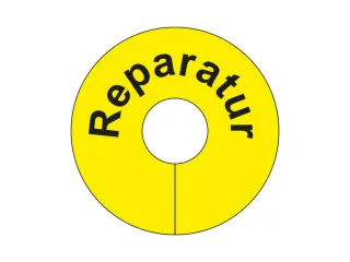 signaalring,v. gaasbox,“Reparatie”,v. opsteken,PVC,geel - 1