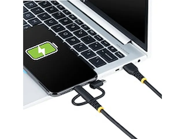 1m Robuuste USB Multi Oplaadkabel zwart