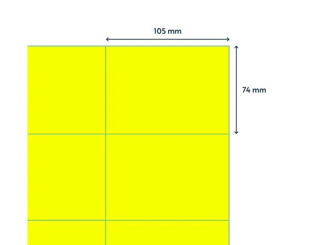 Etiket Rillprint 105x74mm fluorgeel 800 etiketten
