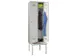 Armoire vestiaire avec banc,RAL7035,face avant RAL5012