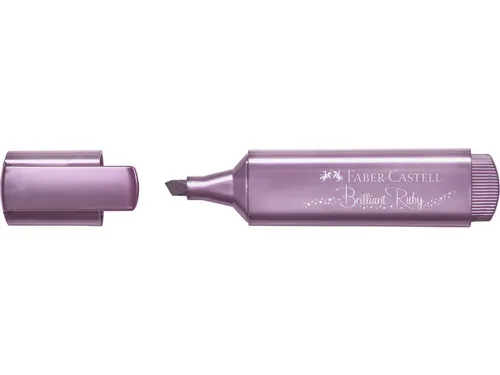 Tekstmarker Faber Castell Metallic robijn