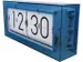 Horloge de table NeXtime 'Big Flip' 36x16,7x8,5cm acrylique bleu