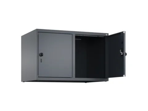 opzetkast,v. locker,2vak.,vak B 400mm,HxBxD 500x800x500mm,draaigrendel