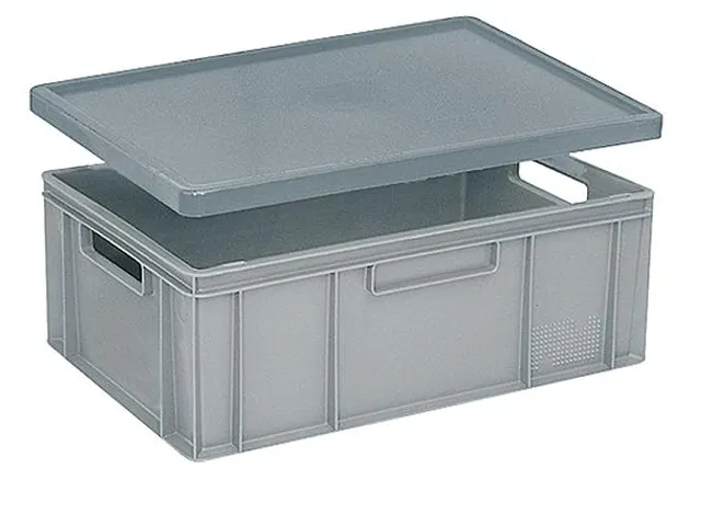 Stolpdeksel Voor Euronorm Stapelkrat Lxb 600X400Mm Grijs
