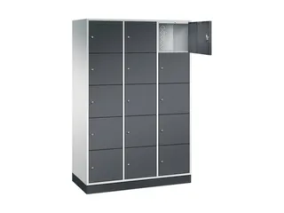 grootvolume-lockersysteem,RAL 7035/RAL 7021,HxBxD 1950x1220x500mm - 1