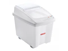 Araven verrijdbare Voedselcontainer 100 Liter met transparante deksel