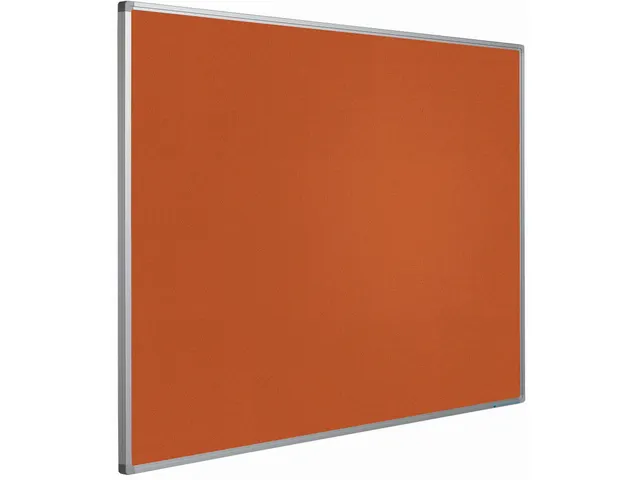 Prikbord Bulletin Oranje 90x120cm Softline Profiel 16mm