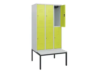 Dubbeldekse dekenkist,HxBxD 1950x900x815mm,3x2vak.,vak B 300mm - 2