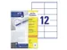 Etiquette Avery Zweckform 3424 105x48mm blanc 1200 pièces