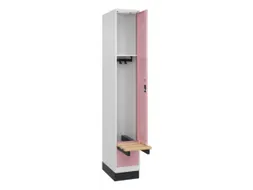 locker met bank,HxBxD 1950x300x815mm,1vak,vak B 300mm,cilinderslot