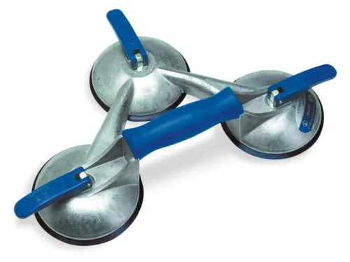 Zuigheffer Draagvermogen 100Kg Met 3Zuigschalen Aluminium Romp