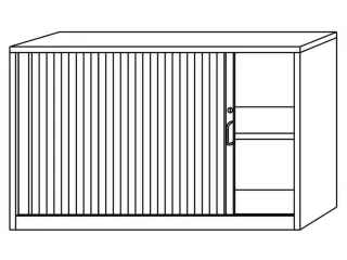 jaloeziedeurkast,HxBxD 748x1200x400mm,1xhouten vloer,2 OH,romp wit - 3