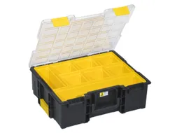 Assortimentskoffer,HxBxD 144x440x355mm,8bakken,PP,koffer zwart