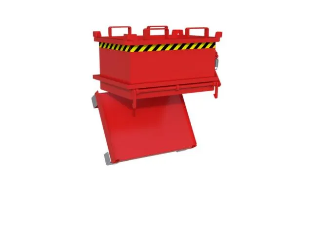 mini-bodemklepcontainer,HxLxB 625x600x800mm,0,13m³,inrijbeugel,staal