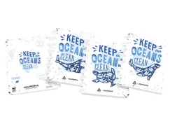 Schrift Adoc Ocean Waste Plastics A5 ruit 5x5mm 144 pagina's 90gr