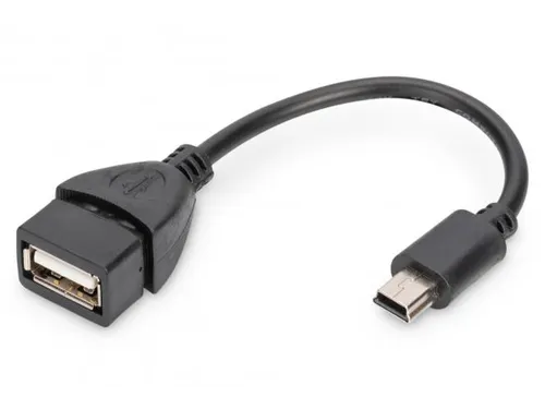 USB 2.0-adapterkabel OTG type mini B - A St/Bu 0,2m USB 2.0-compatibel