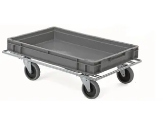 onderwagen voor kratten,draagverm. 200kg,laadvl. LxB 800x600mm - 1