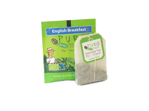 Puro Bio thee English Breakfast fairtrade zakjes
