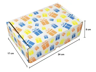 Cadeaupakketdoos Raadhuis 3 240x170x80mm krimp a 5 stuks - 3