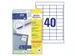 Etiket Avery Zweckform 4780 48.5x25.4mm wit 1000stuks