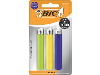 Maxi vuursteen aansteker assorti 3 stuks - 3