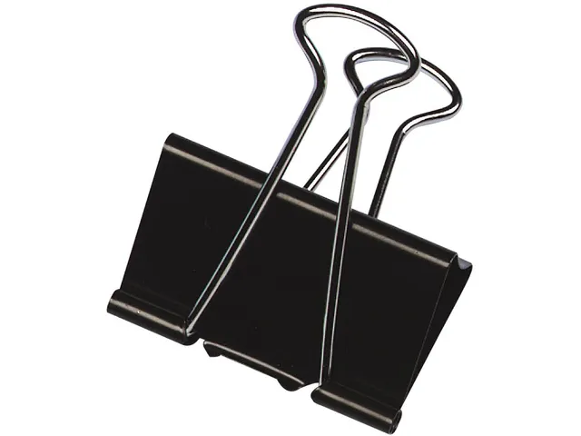 Papierklem Zwart 24mm Doos 10 Stuks