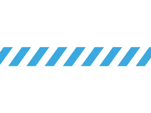 Vloersticker Zonder Tekst 90X1000Mm Wit/Blauw